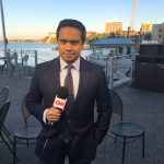 Manu_Raju,_reporting_in_2016_on_House_Speaker_Paul_Ryan_from_Madison,_Wis