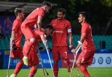 Ampute Milliler final için sahada