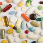 Pills on white