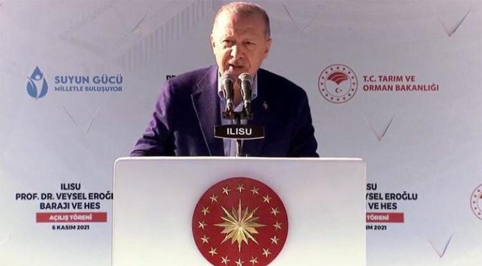 Cumhurbaşkanı Recep Tayyip Erdoğan, Ilısu Prof. Dr. Veysel Eroğlu Barajı, 1200 megavatlık gücüyle ülkemize yıllık 3 milyar liralık katkı sağlayacaktır”