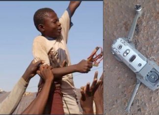Fransa’nın İHA’sı varsa Afrika’nın sapanı var; Burkina Faso’daki bir çocuk sapanıyla İHA düşürdü!