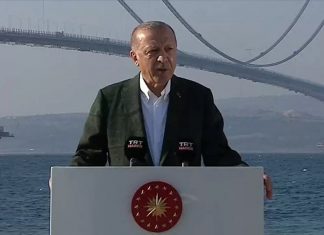 Erdoğan, ana muhalefetin Kanal İstanbul ihalesine girecek ülkeleri tehdit etmesinin cehalet olduğunu söyledi.