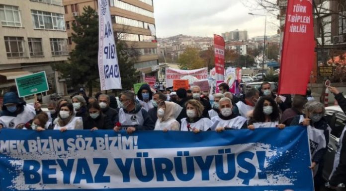 Doktorların ‘Beyaz Yürüyüş’ü Ankara’da…