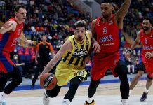 Fenerbahçe Beko, CSKA’yı Moskova’da devirdi. CSKA Moskova: 82 Fenerbahçe Beko: 91