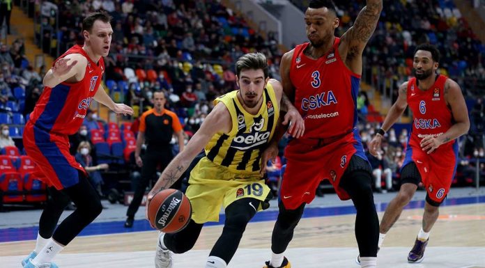 Fenerbahçe Beko, CSKA’yı Moskova’da devirdi. CSKA Moskova: 82 Fenerbahçe Beko: 91