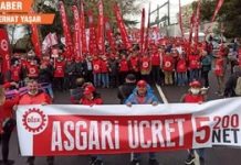 DİSK’in çağrısıyla; ‘ Geçinmek istiyoruz’ mitingi İstanbul Kartal’da yapılıyor.