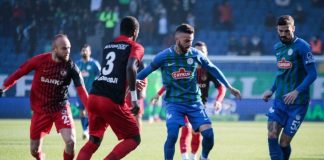 Gaziantep FK. deplasmanda kazandı. Rizespor 0-1 Gaziantep FK