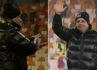 Aykırı adam yaptı yapacağını;maçta istifasını sundu, tribünlere veda etti!