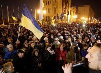 Ukranya’da savaş karşıtı gösteri