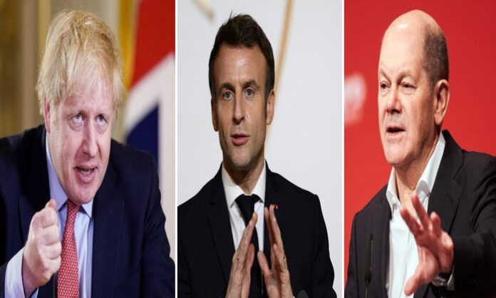 Boris JohnsonOlaf ScholzEmmanuel Macron