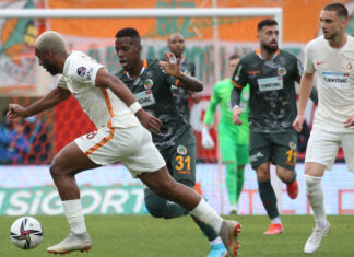 Puanlar paylaşıldı. Alanyaspor 1-1 Galatasaray