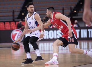 Eski Fenerbahçeli Sloukas, Efes’i son saniye basketiyle yıktı. Olimpikas’a 87-85 Anadolu Efes