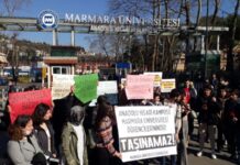 Öğrencilerden protesto: ‘Anadolu Hisarı Kampüsü, Marmara Üniversitesi öğrencilerinindir’