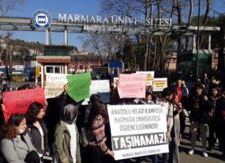 Öğrencilerden protesto: ‘Anadolu Hisarı Kampüsü, Marmara Üniversitesi öğrencilerinindir’