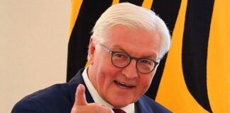 Almanya Cumhurbaşkanı bir defa daha Frank-Walter Steinmeier.