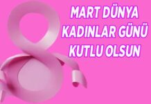 8 Mart Dünya Kadınlar Günü Kutlu Olsun.