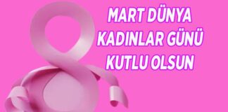 8 Mart Dünya Kadınlar Günü Kutlu Olsun.