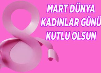 8 Mart Dünya Kadınlar Günü Kutlu Olsun.