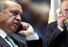 Erdoğan – Putin Telefonda Görüştü.