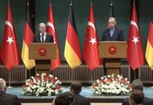 Cumhurbaşkanı Erdoğan Ankara’da Almanya Başbakanı Scholz ile görüştü.