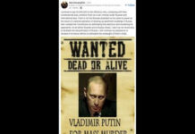 ‘WANTED DEAD OR ALIVE’ Rus iş insanından Putin’in başına 1 milyon $ ödül.