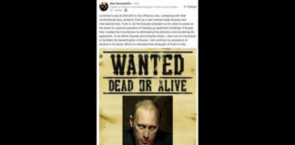 ‘WANTED DEAD OR ALIVE’ Rus iş insanından Putin’in başına 1 milyon $ ödül.