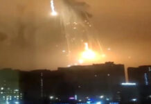 Kiev sınırında bombardıman başladı.