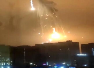 Kiev sınırında bombardıman başladı.