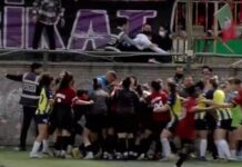 Kadınlar maçında kavga; Amed-Fenerbahçe maçının son dakikasında ortalık karıştı