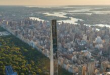 Sadece 17 metre; Dünyanın en ince gökdeleninin inşası tamamlandı