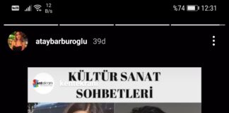 Bugün;Kent Ekranı Instagram Kültür Sohbetleri