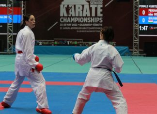 57. Avrupa Büyükler Karate Şampiyonası sürüyor;İki kardeş,Eda ve Erman Avrupa şampiyonu!