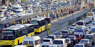 İstanbul’da sabah saatlerinde yok denecek kadar olan trafik yaklaşık yüzde 70 yoğunluğa ulaştı!