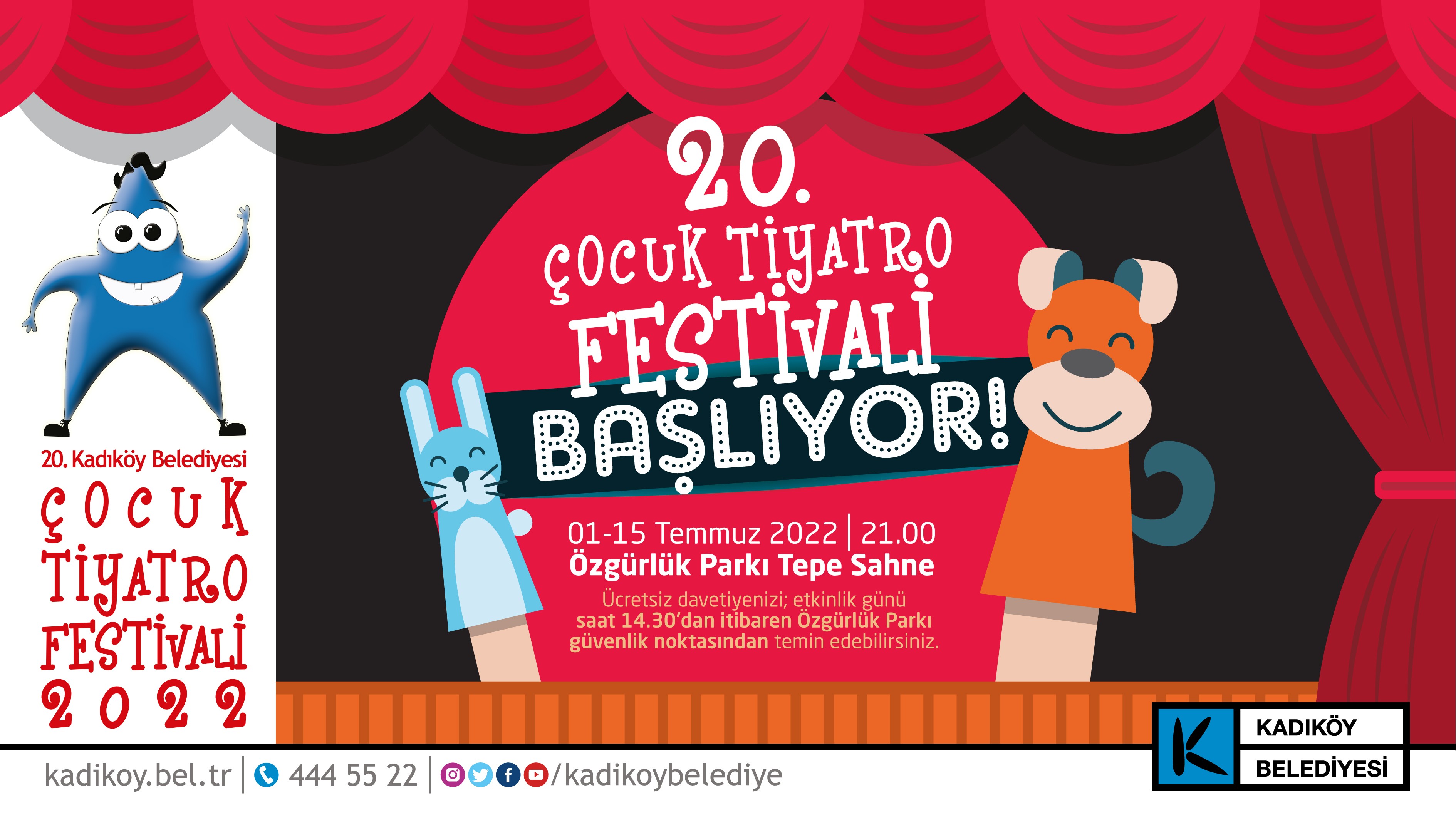 20.Kadıköy Çocuk Tiyatro Festivali 1 Temmuz’da başlıyor