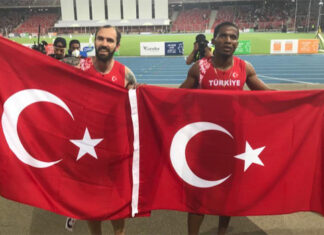 Akdeniz Oyunları 100 metrede Ali Harvey’den altın, Ramil Guliyev’den gümüş madalya