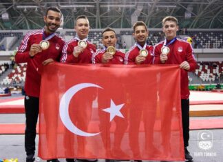 Artistik Cimnastik Erkek Milli Takımımız’dan altın madalya!