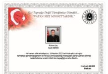 Pençe Kilit’ten acı haber;Bir şehit!