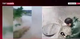 TRT Haber muhabiri, “Kapağı açık bırakılıyor’ diye yakındığı rögar kapağına düştü!