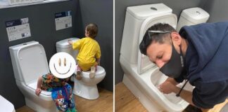 EBEVEYLERİ İÇİN SÜRPRİZ BİR DENEYİM: ÇOCUK, MAĞAZADA TEŞHİR ÜRÜNÜ KLOZETE ‘KAKA’SINI YAPTI!