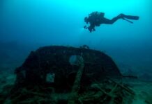 Çanakkale Savaşlarında batırılan İngiliz amiral gemisi ‘HMS Majestic’ in batığı görüntülendi .