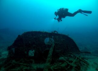 Çanakkale Savaşlarında batırılan İngiliz amiral gemisi ‘HMS Majestic’ in batığı görüntülendi .