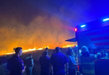 Çeşme’de yangın sebebiyle 2 site boşaltıldı