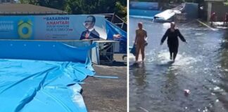 Fatih’te okul bahçesindeki havuz patladı; Bir kişi yaralandı, okulu su bastı!