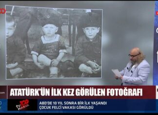 Mustafa Kemal’in bugüne dek hiç yayınlanmamış fotoğrafı, tv100 canlı yayınında ilk kez gösterildi.