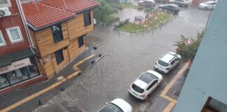Tekirdağ’da ‘yaz yağmuru’ ndan fazlası oldu; gökyüzünden adeta su boşaldı