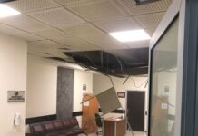 Ankara Adliyesi’nde tavan çöktü; Bir süre önce önce, İstanbul Anadolu Adliyesi’nde de asma tavan çökmüştü. .