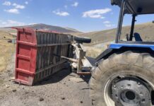 Tarım işçilerinin bulunduğu römork devrildi, 23 yaralı!