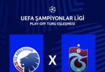 Trabzonspor, UEFA Şampiyonlar Ligi play-off turunda Kopenhag ile eşleşti.