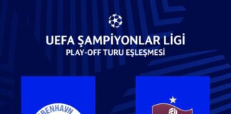 Trabzonspor, UEFA Şampiyonlar Ligi play-off turunda Kopenhag ile eşleşti.