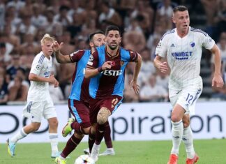Kopenhag’a kaybeden Trabzonspor tur şansını rövanşa bıraktı